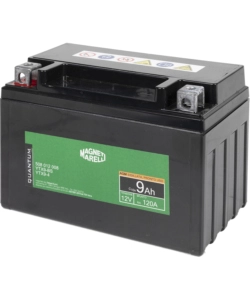 MAGNETI MARELLI BATTERIA MOTO E SCOOTER 9AH 12V 120A TECNOLOGIA AGM SIGILLATA POLO POSITIVO SINISTRO